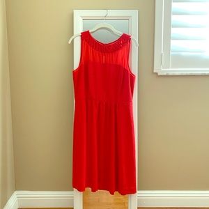 Delicate Red Anthropologie Dress
